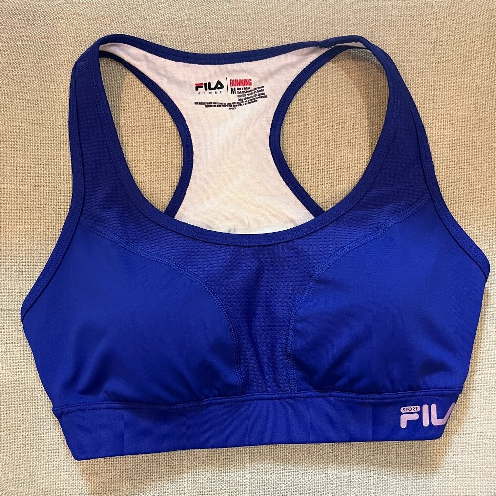 FILA Sport Royal Blue Running Sports Bra Size M NWOT